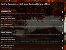 Tablet Screenshot of casinobonusesgetyourcasinobonuseshere.blogspot.com