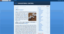 Desktop Screenshot of cholesterolcontrolonline.blogspot.com