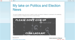 Desktop Screenshot of malaysianpolitico.blogspot.com