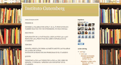 Desktop Screenshot of institutogutemberg.blogspot.com