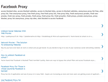 Tablet Screenshot of facebook-fresh-proxy.blogspot.com