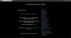 Desktop Screenshot of kitesurfingenperu.blogspot.com