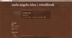 Desktop Screenshot of carloisles.blogspot.com