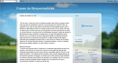Desktop Screenshot of frasesdelibrepensadores.blogspot.com