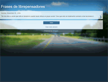 Tablet Screenshot of frasesdelibrepensadores.blogspot.com