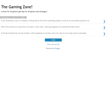 Tablet Screenshot of gamingzone.blogspot.com