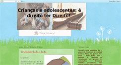 Desktop Screenshot of direitoecrianca.blogspot.com