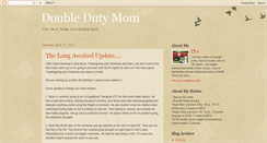 Desktop Screenshot of doubledutymom.blogspot.com