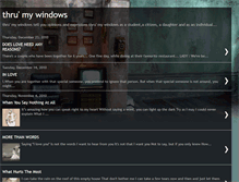 Tablet Screenshot of flythrumywindows.blogspot.com