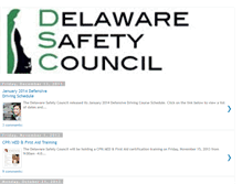 Tablet Screenshot of delawaresafetycouncil.blogspot.com