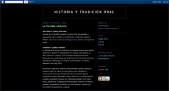 Desktop Screenshot of bloghistoriaoral.blogspot.com