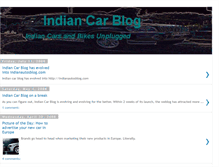 Tablet Screenshot of indiancarblog.blogspot.com