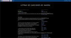 Desktop Screenshot of letrasdecancioness.blogspot.com