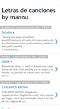 Mobile Screenshot of letrasdecancioness.blogspot.com