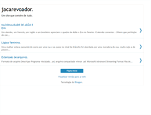 Tablet Screenshot of jacarevoador.blogspot.com