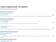 Tablet Screenshot of greatinspirationallifequotes.blogspot.com