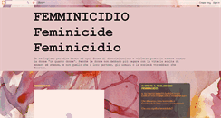 Desktop Screenshot of femminicidio.blogspot.com