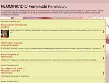 Tablet Screenshot of femminicidio.blogspot.com