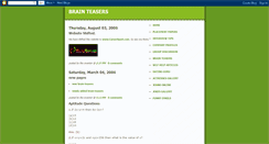 Desktop Screenshot of brainteasershere.blogspot.com