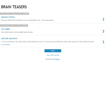 Tablet Screenshot of brainteasershere.blogspot.com