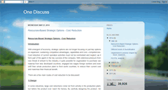 Desktop Screenshot of onediscuss.blogspot.com