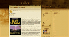 Desktop Screenshot of literaryinvestigator.blogspot.com