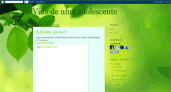 Desktop Screenshot of adolescenteantividaatrevida.blogspot.com