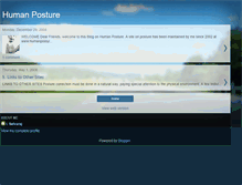 Tablet Screenshot of humanposture.blogspot.com