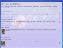 Tablet Screenshot of mythreelittleboys.blogspot.com
