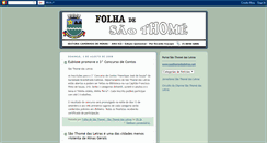 Desktop Screenshot of folhadesaothome.blogspot.com
