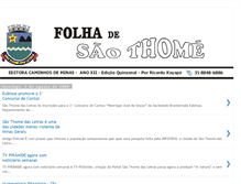 Tablet Screenshot of folhadesaothome.blogspot.com