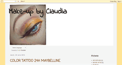 Desktop Screenshot of makeupbyclaudia.blogspot.com