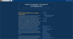 Desktop Screenshot of evolutionarysecurity.blogspot.com