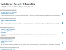 Tablet Screenshot of evolutionarysecurity.blogspot.com