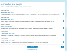Tablet Screenshot of la-marche-aux-pages.blogspot.com