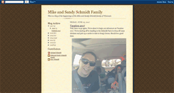 Desktop Screenshot of mikeandsandyschmidtfamily.blogspot.com