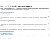 Tablet Screenshot of blender3dtv.blogspot.com