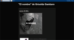 Desktop Screenshot of elnombredegriseldagambaro.blogspot.com