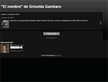 Tablet Screenshot of elnombredegriseldagambaro.blogspot.com