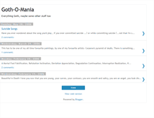Tablet Screenshot of goth-o-mania.blogspot.com