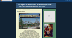 Desktop Screenshot of elgolgotadelreencuentro.blogspot.com