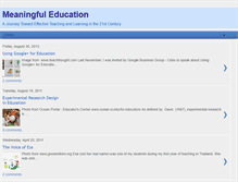 Tablet Screenshot of meaningfuleducation.blogspot.com