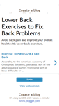 Mobile Screenshot of exercisesforlowerback.blogspot.com