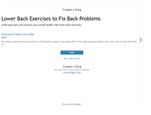 Tablet Screenshot of exercisesforlowerback.blogspot.com
