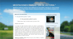 Desktop Screenshot of meditacionesdiariasdevictoria.blogspot.com