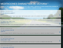 Tablet Screenshot of meditacionesdiariasdevictoria.blogspot.com