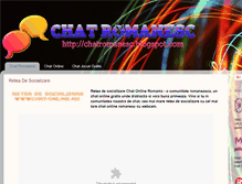 Tablet Screenshot of chatromanesc.blogspot.com