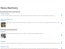 Tablet Screenshot of machineryinfo.blogspot.com