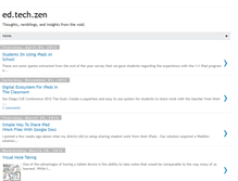 Tablet Screenshot of edtechzen.blogspot.com