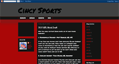 Desktop Screenshot of cincysportslive.blogspot.com